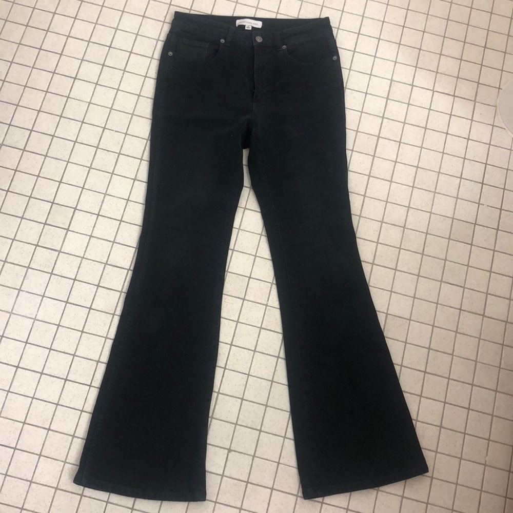 Something Navy Black Flared Bootcut Jeans